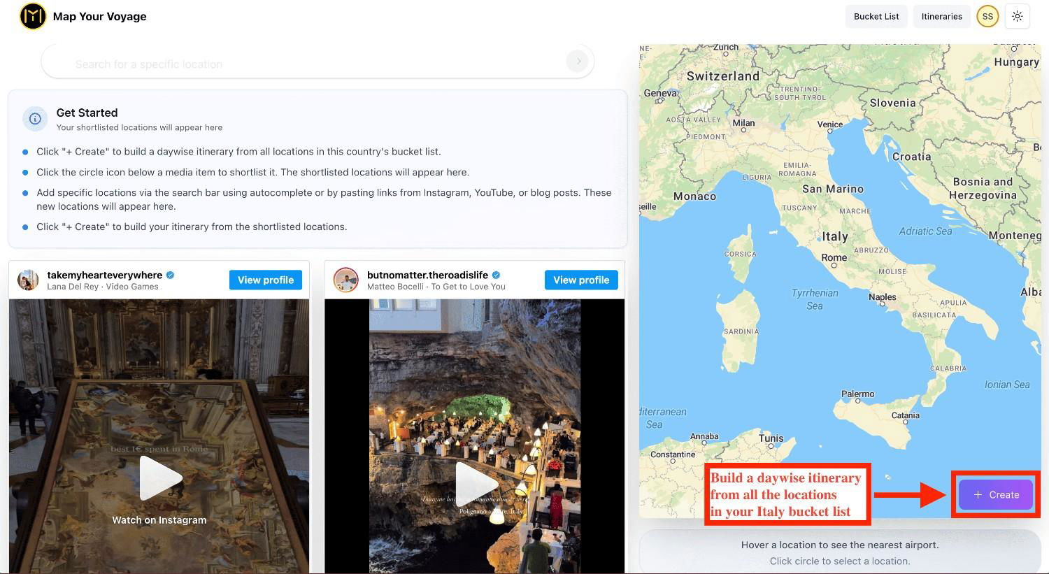 Step 4: Build Your Trip in a Click
