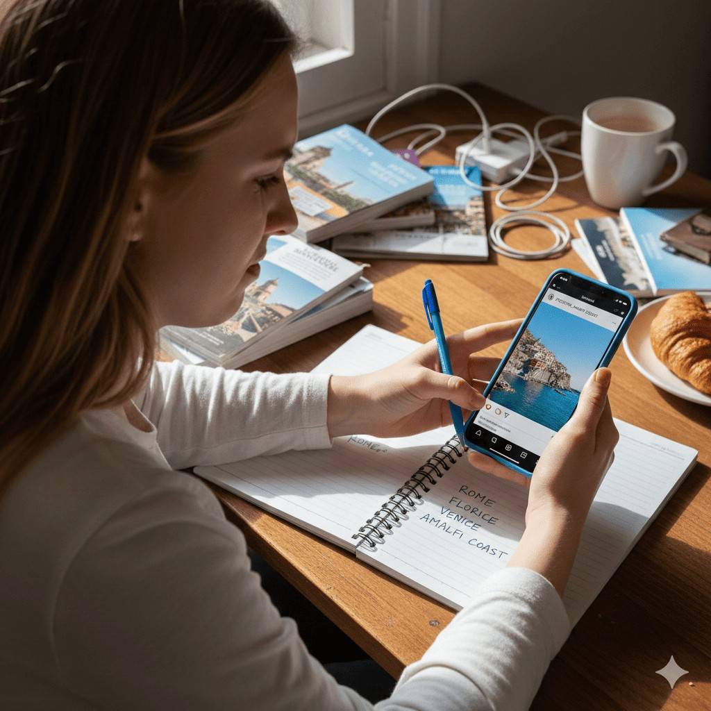 Manual itinerary planning nightmare compared to automated solution